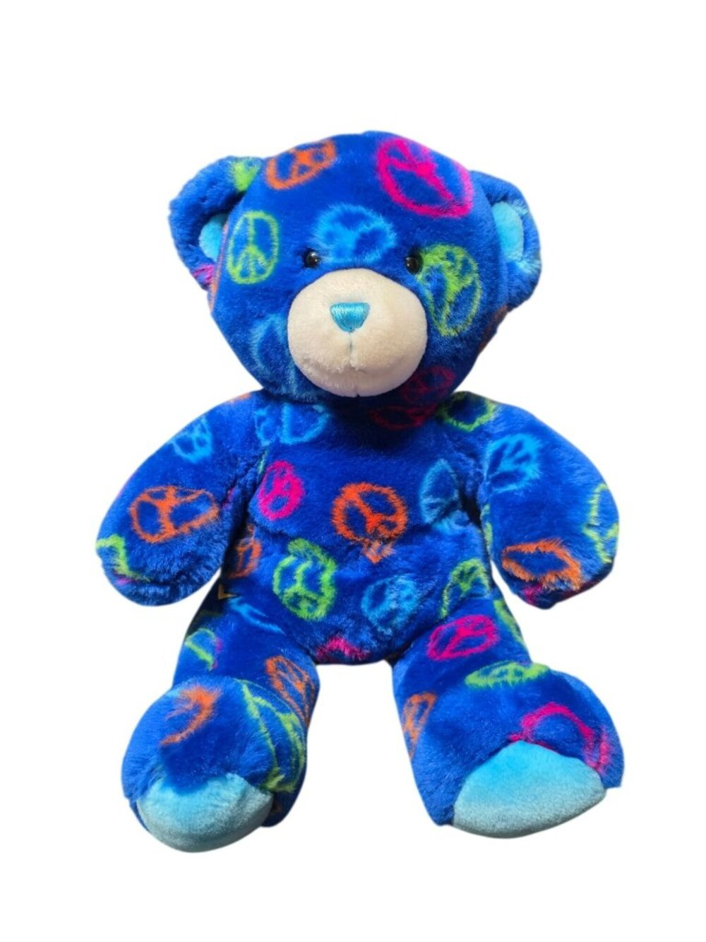 Build-A-Bear Workshop BAB Peace Sign Teddy Plush